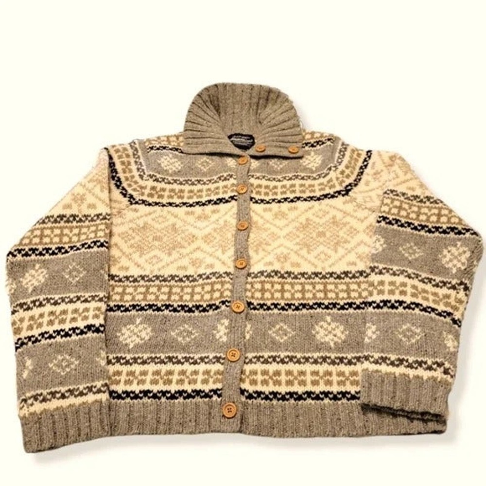 Eddie Bauer Lamb's Wool Cardigan